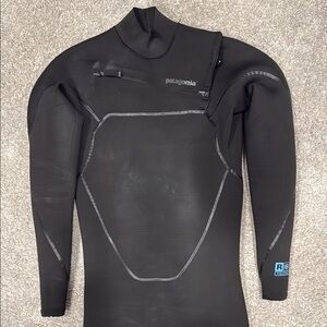 Patagonia Yulex R1, Black Neoprene Swim Wetsuit with Ergonomic Paneling